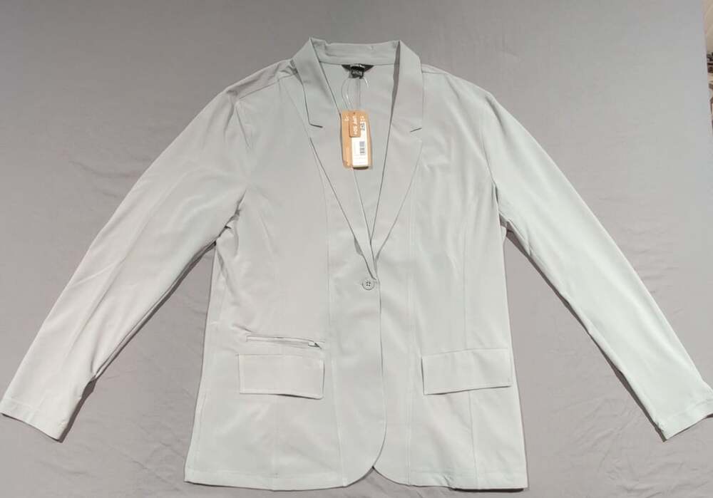 Eddie Bauer Women's Departure Blazer Gray Size T16 New With Tags